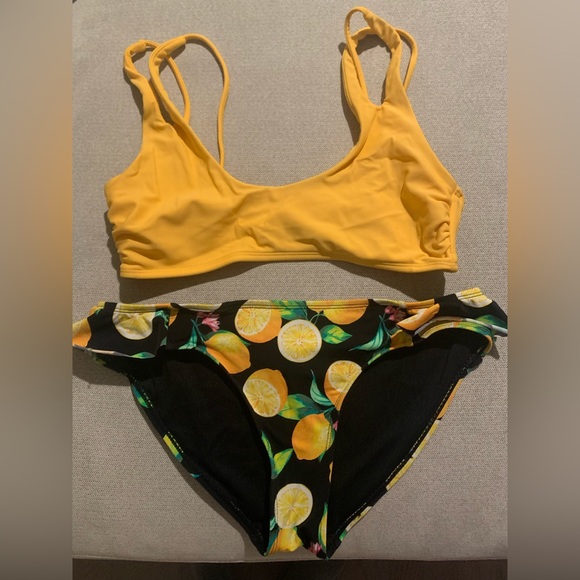 No Boundaries Swim Lemon Bathing Suit Poshmark
